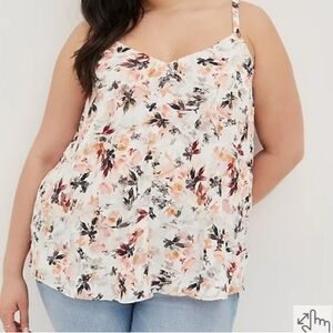 Torrid Orange Asymmetrical Sleeveless Camisole